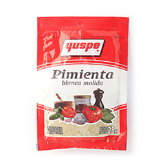 Pimienta Blanca Molida Yuspe x 25 gr_unidad