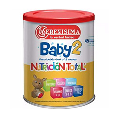 LECHE POLVO LA SERENISIMA BABY 2 PARA BEBES DE 6 A 12 MESES 750G