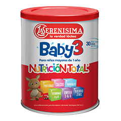 LECHE POLVO LA SERENISIMA BABY 3 PARA NIÑOS MAYORES DE 1 AÑO 750G