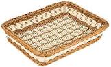 panera de mimbre Rectangular con guarda x25cm