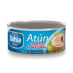 ATUN LOMITOS BAHIA NATURAL 170G
