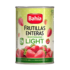 BAHIA FRUTILLAS EN ALMIBAR LIGHT 400G
