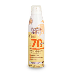 Spray Solar Rayito De Sol De Fps 70 En Aerosol 170 Cc
