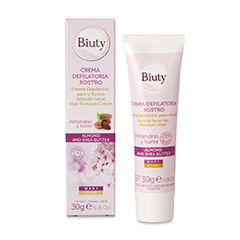 Crema Depilatoria Para Rostro Con Almendras Y Karite Biuty 30 Gr