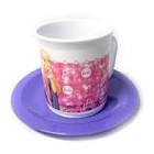 TAZA C/PLATO BARBIE