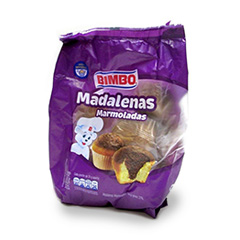 MADALENAS BIMBO MARMOLADAS X 250 GR