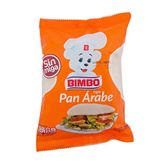 PAN ARABE BLANCO BIMBO X 4 UD X 200GR