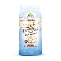 Galletas de Arroz sin TACC Multicereal Grandiet 100 Gr