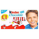 Tableta De Chocolate Con Relleno Leche Kinder 100 Gr