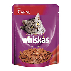 Alimento Para Gatos Whiskas carne Sobrecitos