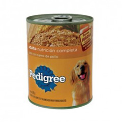 Alimento P/Perros Pedigree Adultos Lata 340 Grs
