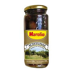 Aceitunas Negras En Frasco Marolio 200 Gr