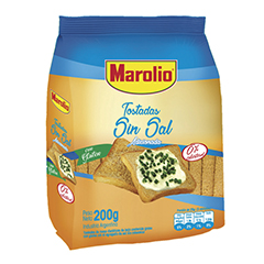 Tostada Sin Sal Marolio 200 Gr