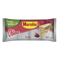Oblea Frutilla Marolio 4 Un 200 Gr