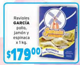 RAVIOLES GARCIA POLLO ESP./JAMON 1 KG