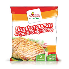 Hamburguesas De Pollo Granja Tres Arroyos 166 Gr