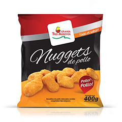 Bocaditos Rebozados De Pollo Cocido Granja Tres Arroyos 400 Gr