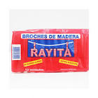 Broches Rayita Madera 12Un