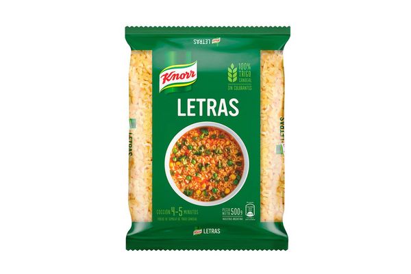 Fideos Knorr Letras x 500 Gr.