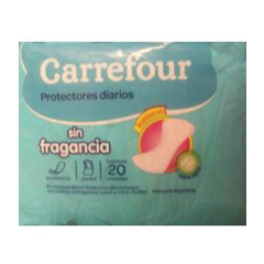 Protectores Diarios Normal Sin Desodorante Carrefour 20 Un