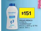 Polvo Pedico Carrefour 200 Gr