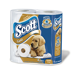 *PAPEL HIG. SCOTT GOLD D.H R.O. X 4 X 30MTS