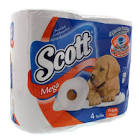 Papel higienico Scott Mega S/Hoja 4 X80Mt