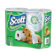 Papel higienico Scott Plus Mega X 4un