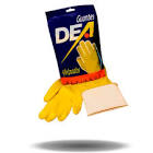 Guantes Dea de latex natural afelpado talle chico