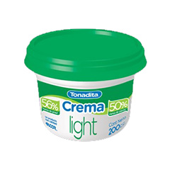 Crema De Leche Tonadita Light 200 Cc