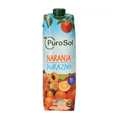 Puro Sol. naranja durazno 1l