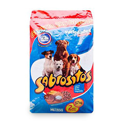 ALIM.P/PERROS SABROSITOS VARIEDAD 15KG + 2KG