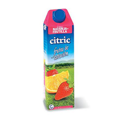 Jugo Citric Naranja - Frutilla Con Pulpa x 1 Lt.