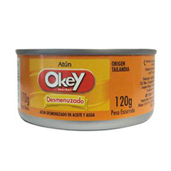 ATUN OKEY DESMENUZADO EN ACEITE 170G