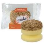 Esponja Redonda Combinada Dorada Make_unidad