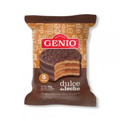 Alfajor De Chocolate Triple Genio 60 Gr