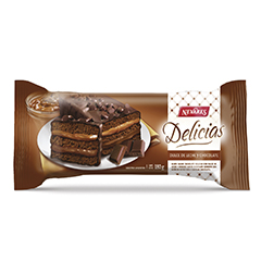 BUDIN NEVARES DELICIAS DULCE DE LECHE Y CHOCOLATE 180G
