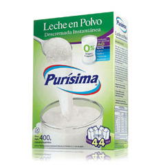 Leche En Polvo Purísima Descremada x 400 Gr