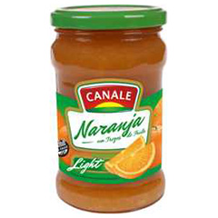 MERMELADA CANALE LIGHT NARANJA 390G