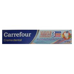 Crema Dental Triple Accion Carrefour 90 Gr