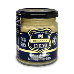 MOSTAZA AL ESTRAGON Y FINAS HIERBAS BRENNAN DIJON Z 200GR