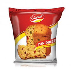 Pan Dulce Gaona con Frutas X 500Gr