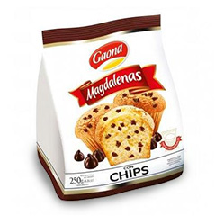 Magdalenas Gaona con Chips X 250Gr