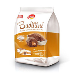 Budin Chocolate con Relleno de Dulce de Leche Budittini Gaona 225 Gr