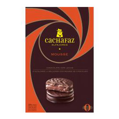 Alfajores Mousse Chocolate Con Leche Cachafaz 6 Un 300 Gr