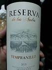 Vino Tempranillo Reserva De Los Andes 750 Ml