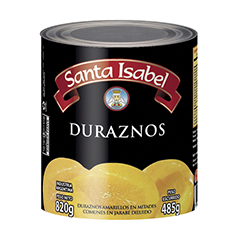 Durazno en Mitades Santa Isabel 820 Gr