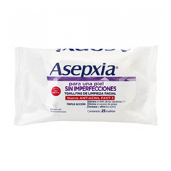 Toallitas Desmaquillantes Asepxia 25 Un