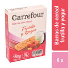 Barras De Cereales Con Yogur Sabor Frutilla Carrefour 6 Un