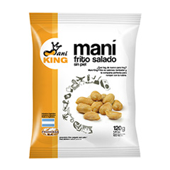 MANI FRITO PELADO SALADO MANIKING X 120G